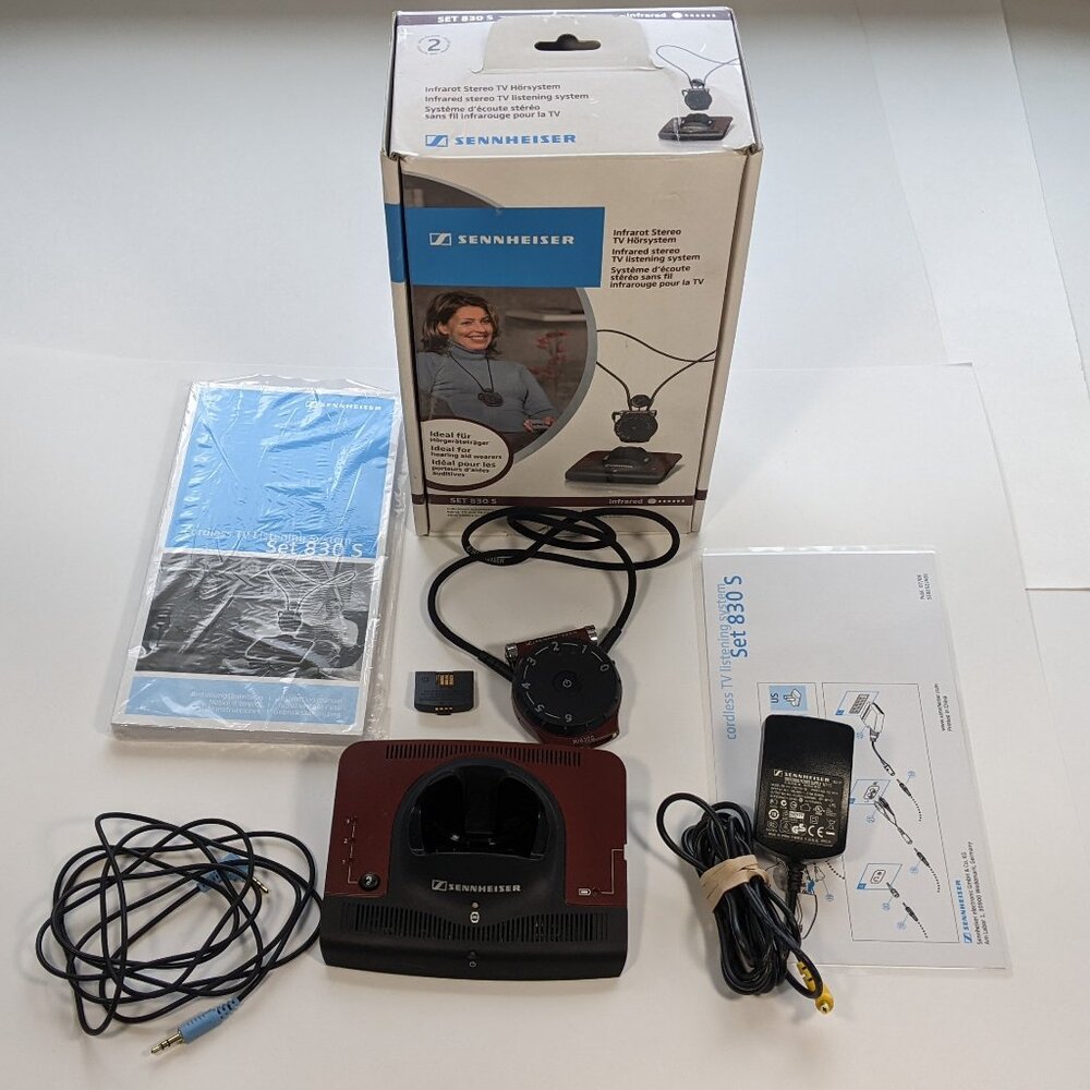 Sennheiser SET830-S Wireless TV Listening Receiver - NO INDUCTION LOOP - WORKS